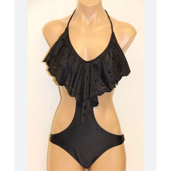 PILYO Barcelona Swimsuit one pc set Size 6 Glam Black Monokini
Eyelet cut - Picture 1 of 8